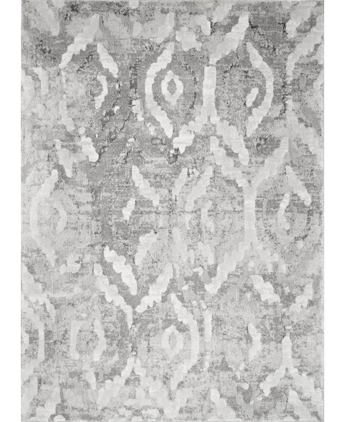 nuLoom Elina Contemporary Abstract Gray 6'7in x 9' Area Rug - Gray