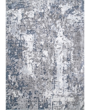 nuLoom Mitchell Contemporary Abstract Silver 6'7in x 9' Area Rug