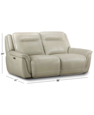 Lenardo 2-Pc. Leather Sofa with 2 Power Recliners, Created for Macy's