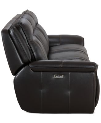 Lenardo 3-Pc. Leather Sofa with 3 Power Motion Recliners