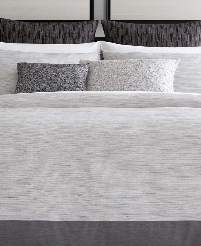 Vera Wang Grisaille Weave King Duvet Cover Macy's