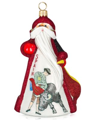 Joy to the World - Ornament, Glitterazzi International Santa Spain