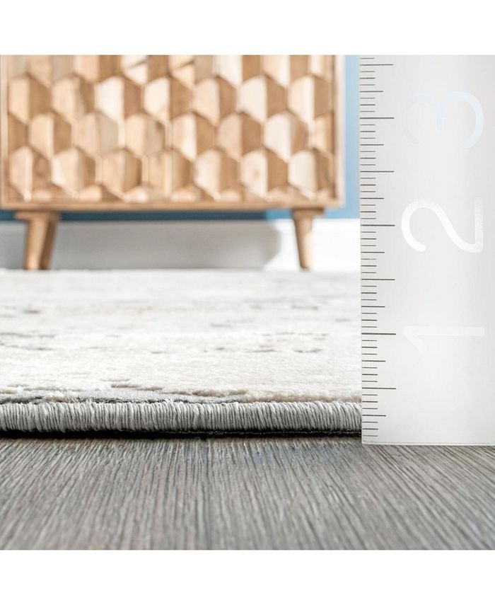 nuLoom Terra Contemporary Motto Abstract Beige 8' x 10' Area Rug Macy's