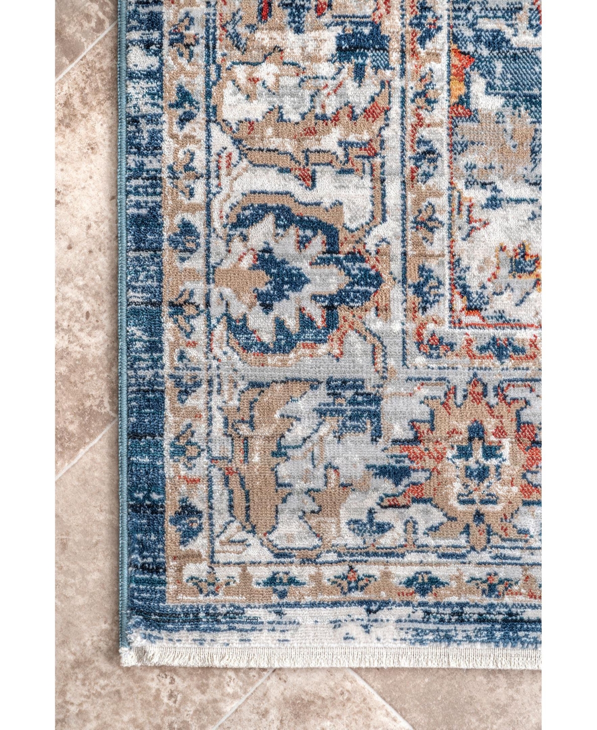 nuLoom Selina Kara Vintage-InspiredArea Rug - Gray