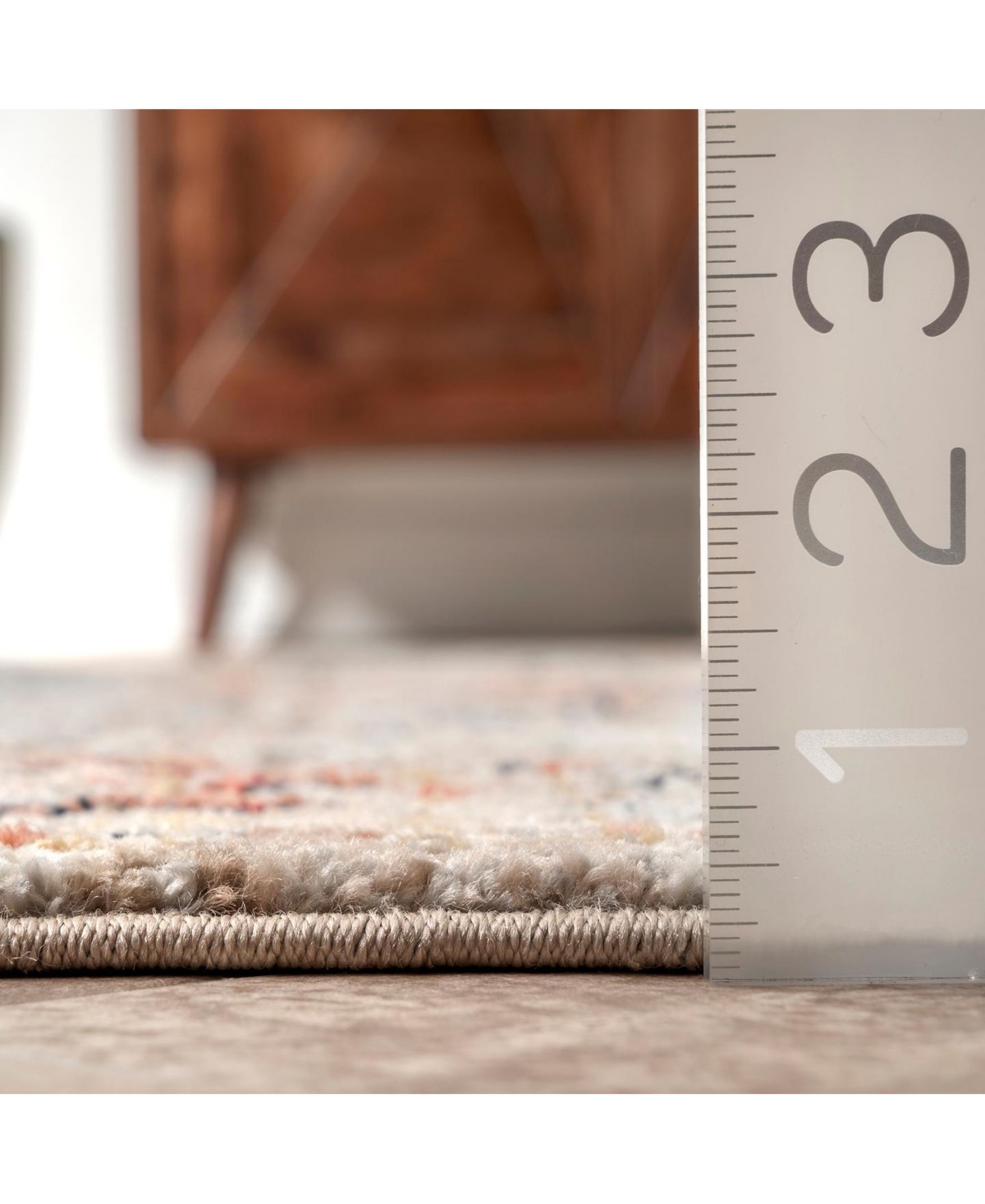nuLoom Delicate Prima Persian Vintage-InspiredArea Rug - Beige