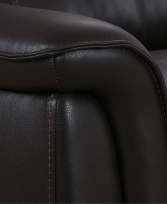 Lenardo 5-Pc. Leather Sectional with 2 Power Motion Recliners and Console, Created for Macy's