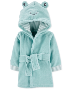 Carter's Baby Boy or Girl Hooded Cotton Frog Bathrobe