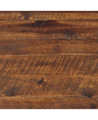 Claremont Rustic Wood End Table with Drawer and Low Shelf