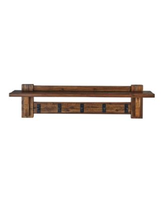 Durango Industrial Wood Coat Hook Shelf and Bench Set