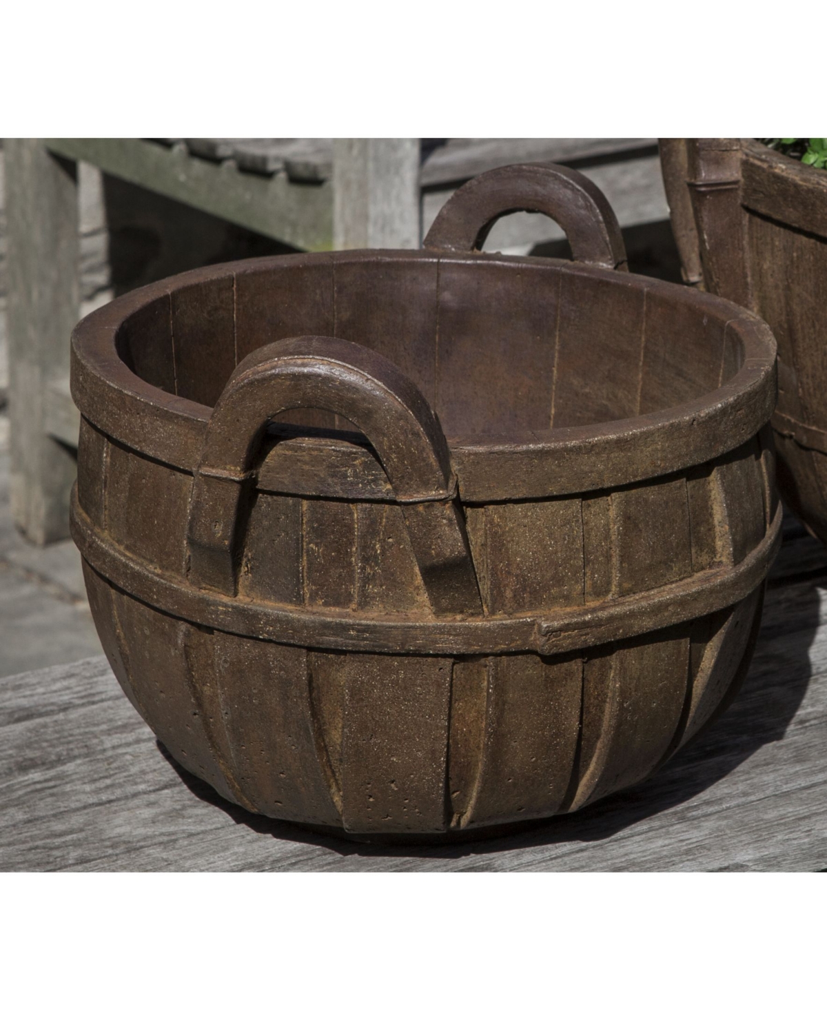Apple Basket Planter - Brown