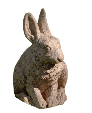 Shop Campania International Hare Seated Garden Statue In Rust