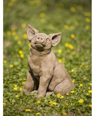 Perky Pig Garden Statue