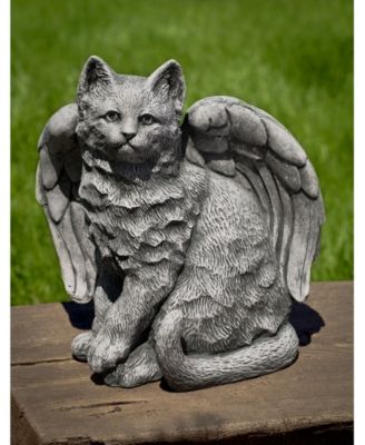 Angel Kitty Garden Statue