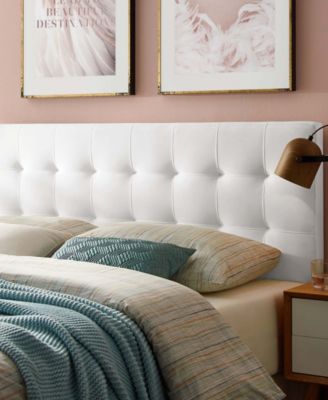 Lily King Biscuit Tufted Performance Velvet Headboard
