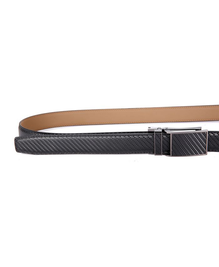 Mio Marino Men's Linxx Designer Ratchet Leather Belt & Reviews All
