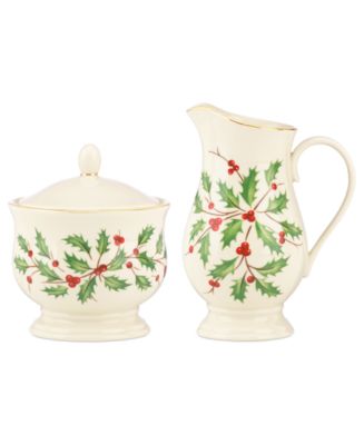 LENOX creamer deals and covered sugar bowl