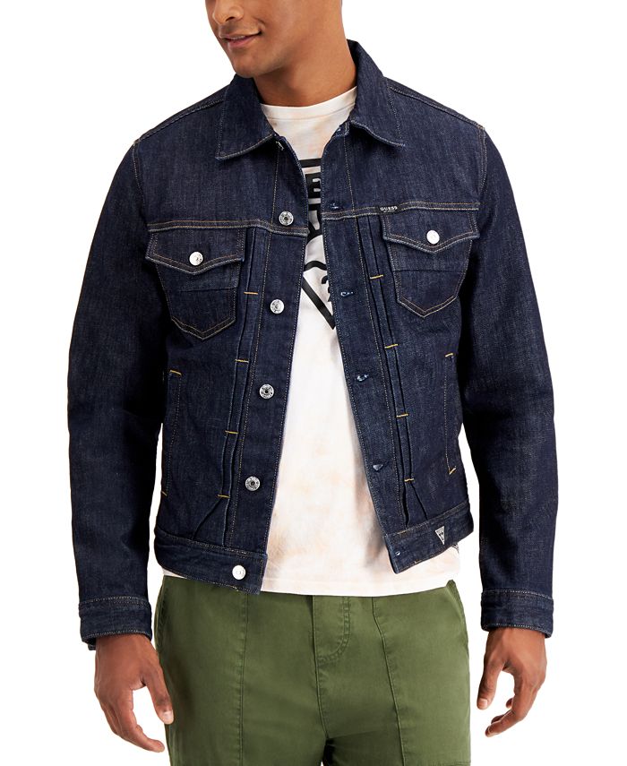 GUESS Men's Heritage Dillon Denim Jacket - Macy's