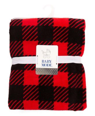 buffalo plaid swaddle blanket