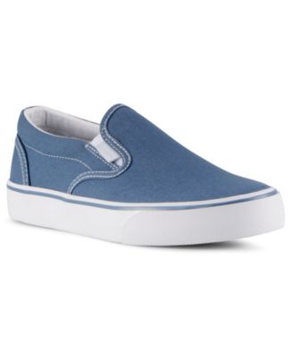 women's blue slip on shoes