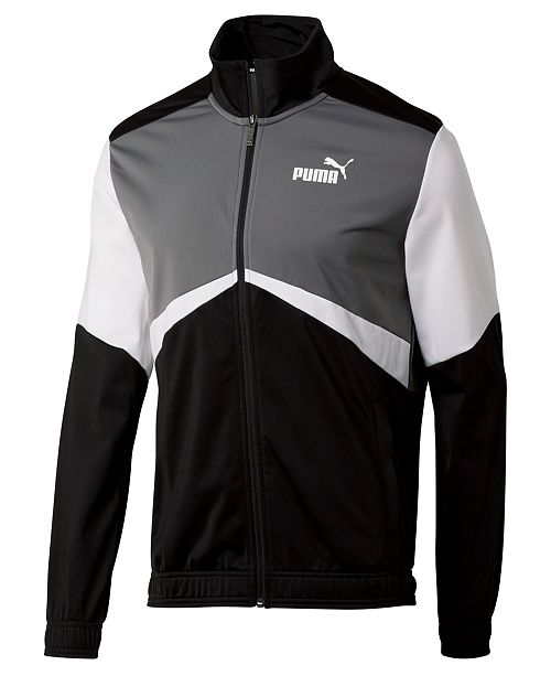Puma Men's Colorblocked Retro Track Jacket & Reviews - Coats & Jackets ...