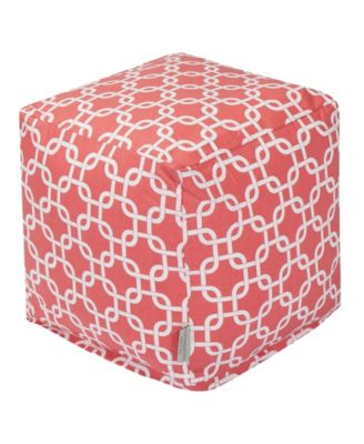 Links Ottoman Pouf Cube with Removable Cover 17" x 17"
