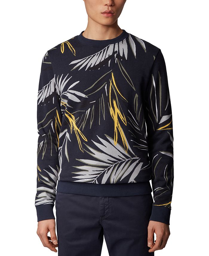Hugo Boss Men s Weleaf Dark Blue Sweatshirt Macy s