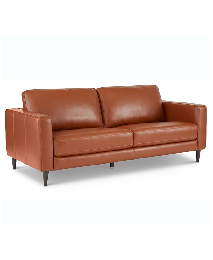 Furniture Jennis 78 Leather Sofa, Leather Sofa Reviews