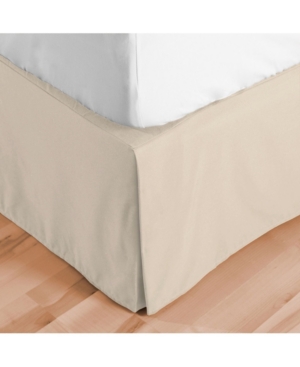 Shop Bare Home Double Brushed Bed Skirt, Twin In Sand