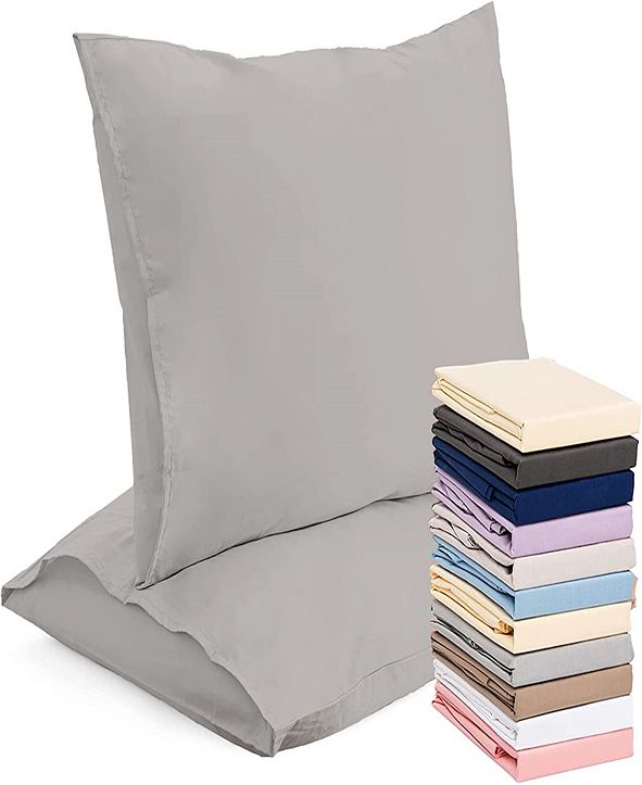 Superior Linen Pillow Cases Envelope Closure Style, Standard Set of 2
