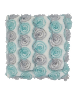 Shop Saro Lifestyle Rose Wedding Cake Throw Pillow In Mint