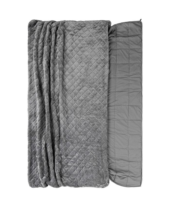 Safdie & Co Inc Solid Microfiber Weighted Blanket Macy's