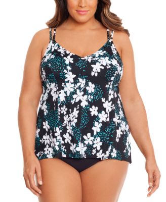 macys plus swimsuits