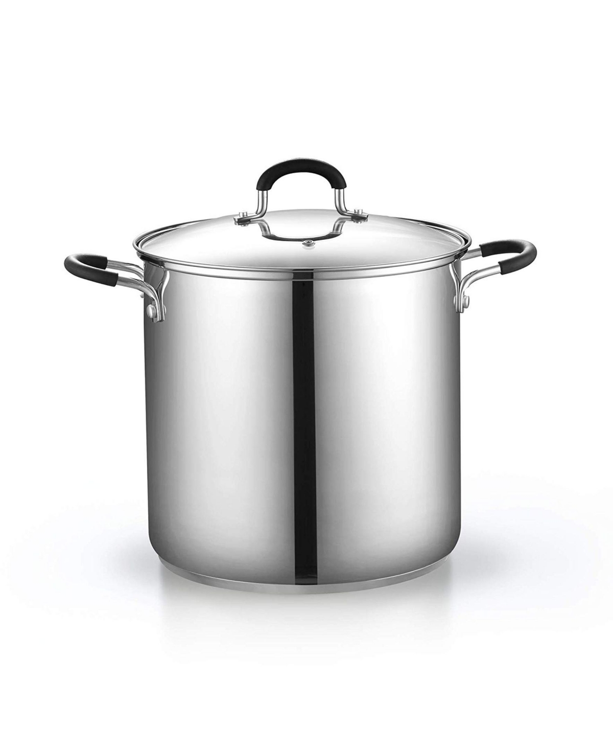 Cook N Home 12 Quart 4-Piece Stainless Steel Pasta Cooker Steamer Multipots,- Silver