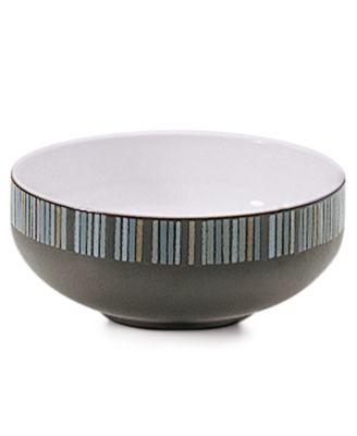Denby - "Jet Stripes" Soup / Cereal Bowl