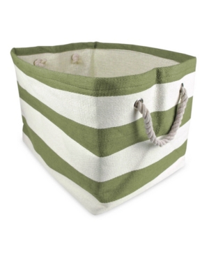 Design Imports Paper Bin Stripe Rectangle Medium
