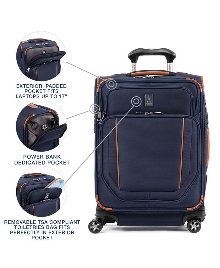 Travelpro Crew Versapack® 22" Max Softside CarryOn Spinner Macy's