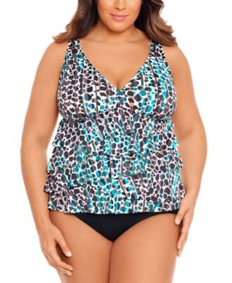 macys plus swimsuits