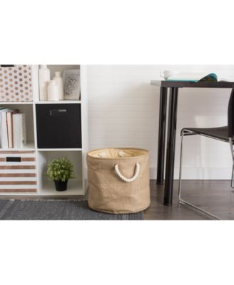 Variegated Polyester Storage Bin