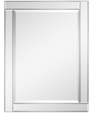 Empire Art Direct Moderno Beveled Rectangle Wall Mirror, 40" X 30" X 1.18" In Clear
