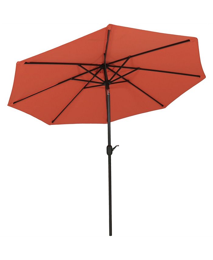 Sunnydaze Decor 9' Outdoor Patio Umbrella with Canopy Auto Tilt and