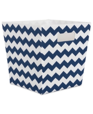 Design Imports Polyester Bin Chevron Trapezoid