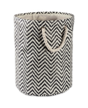 Design Imports Paper Bin Chevron Round Small