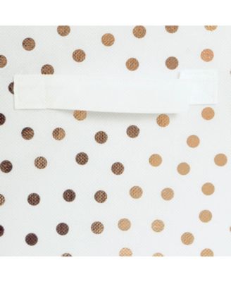 Non-woven Polyester Cube Small Dots Set of 2