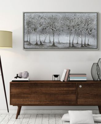 Solitary Field Textured Metallic Hand Painted Wall Art by Martin Edwards, 24" x 48" x 1.5"