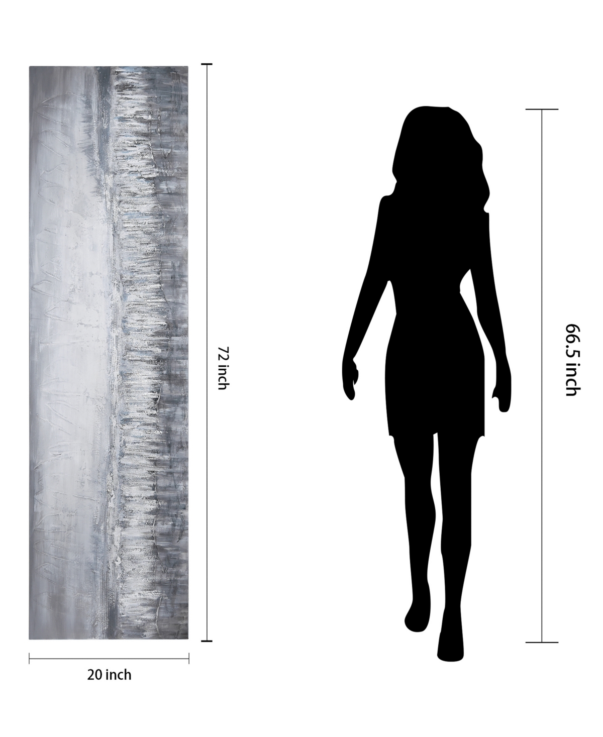 Empire Art Direct Silver Dust Textured Metallic Hand Painted Wall Art by Martin Edwards, 1.5