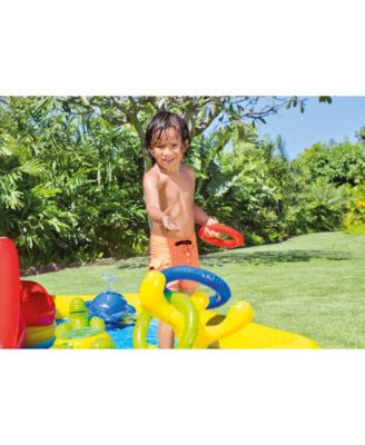 100"x77" Inflatable Ocean Play Center Backyard Toddler Kiddie Pool & Games