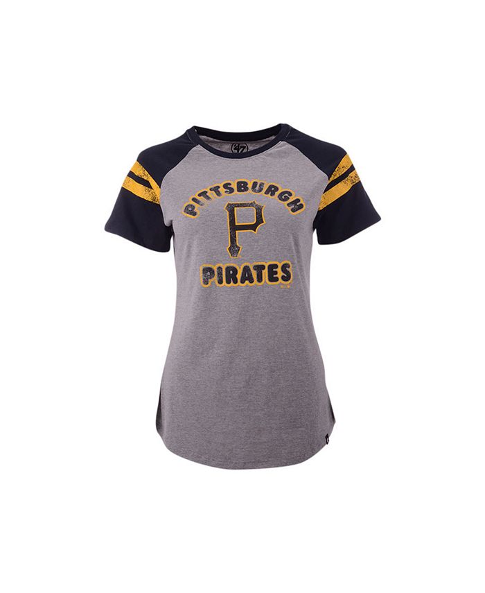 47 Brand Pittsburgh Pirates Women's Fly Out Raglan T-shirt - Macy's