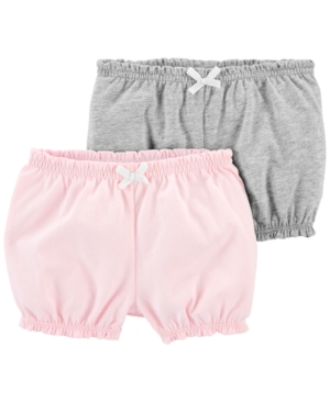Carter's Baby Girls 2-Pk Cotton Pull-On Bubble Shorts