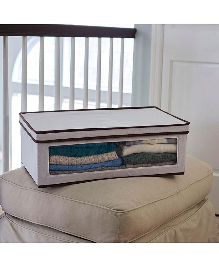 Household Essentials Large Canvas Storage Box Macy's