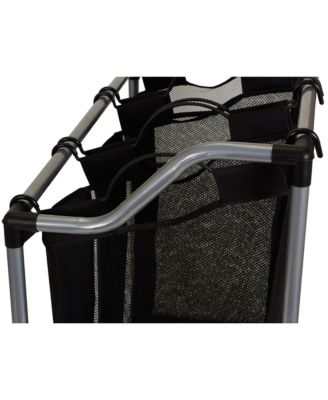 Household Essentials Rolling Triple Laundry Sorter 